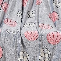 Vista 5 de Elegant Comfort Manta ligera que brilla en la oscuridad, ultrasuave, mullida y acogedora, manta luminosa decorativa para todas las estaciones, Todas