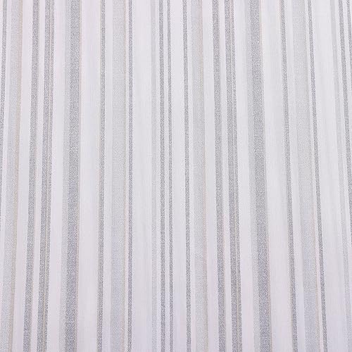 Miniatura 6 de Tommy Bahama - Juego de sábanas de algodón percal frescas y suaves para decorar el hogar con elegancia (modelo de rayas grises Kahanu Stripe, tamaño