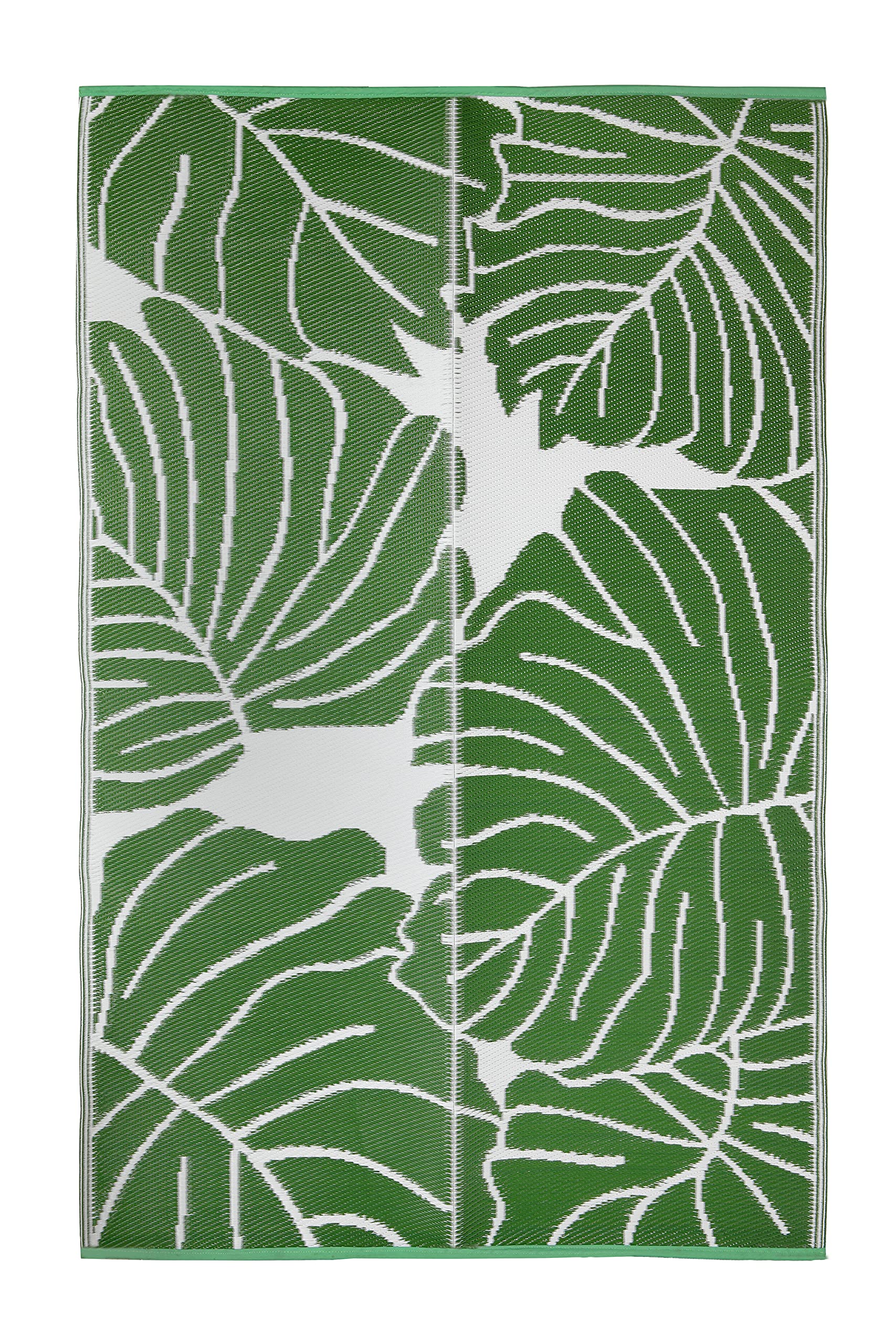 Sapana Carpet-Mats Chatai Mats for Home Multipurpose Foldable Reversible Rectangular Plastic Mat for Floor, Sleeping, Travel, Outdoor, Indoor Fl-10 Green Leaf Design 4 x 6 Feet (L 180 Cm X W 120 Cm)-picture-11