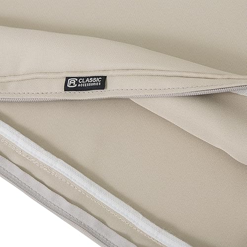 Miniatura 9 de Classic Accessories Montlake - Cojín rectangular resistente al agua de 21 x 25 x 5 pulgadas, para asiento de exterior, cojín para silla de muebles