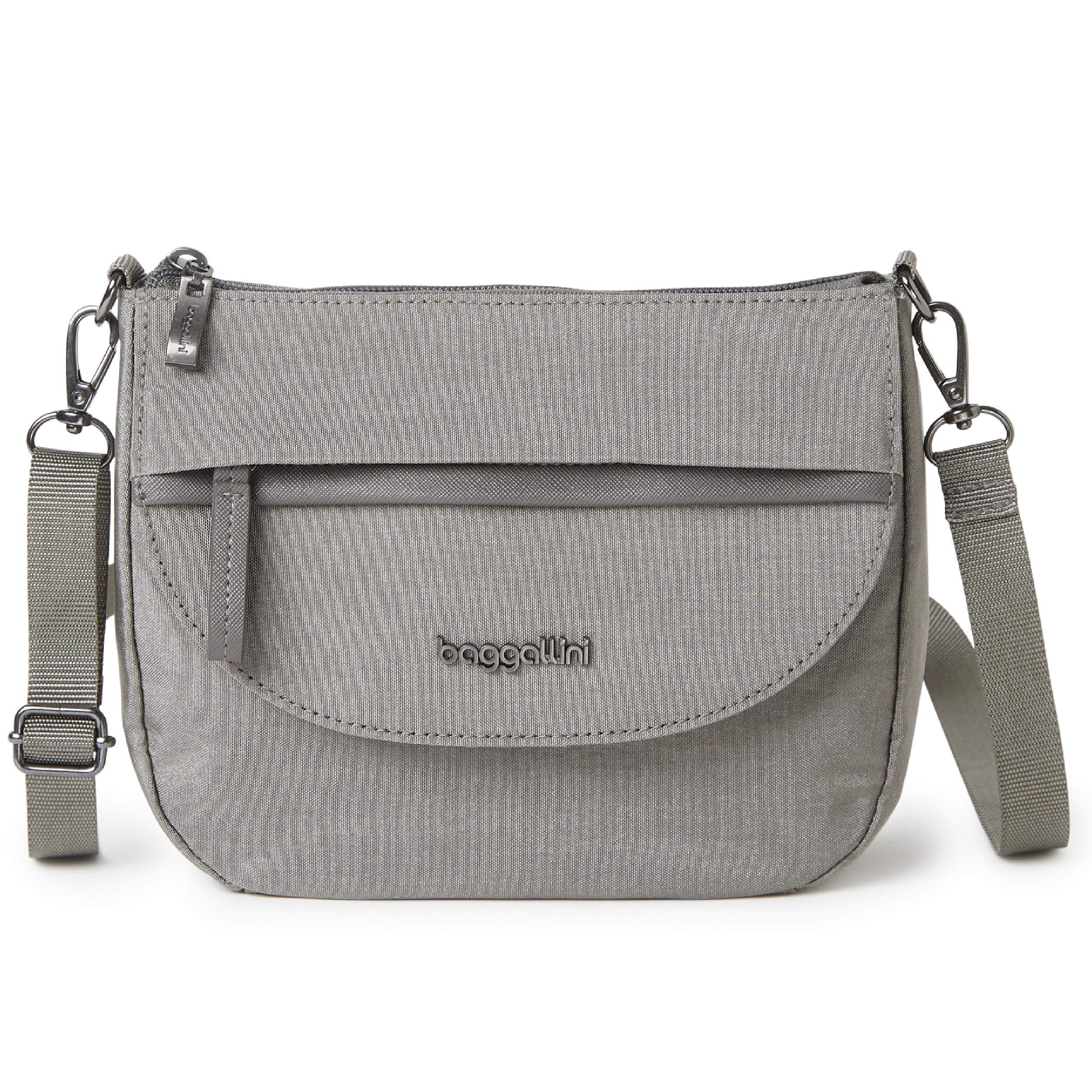 Baggallini Women's Pocket Crossbody 2.0 with RFID, Sterling Shimmer, One Size