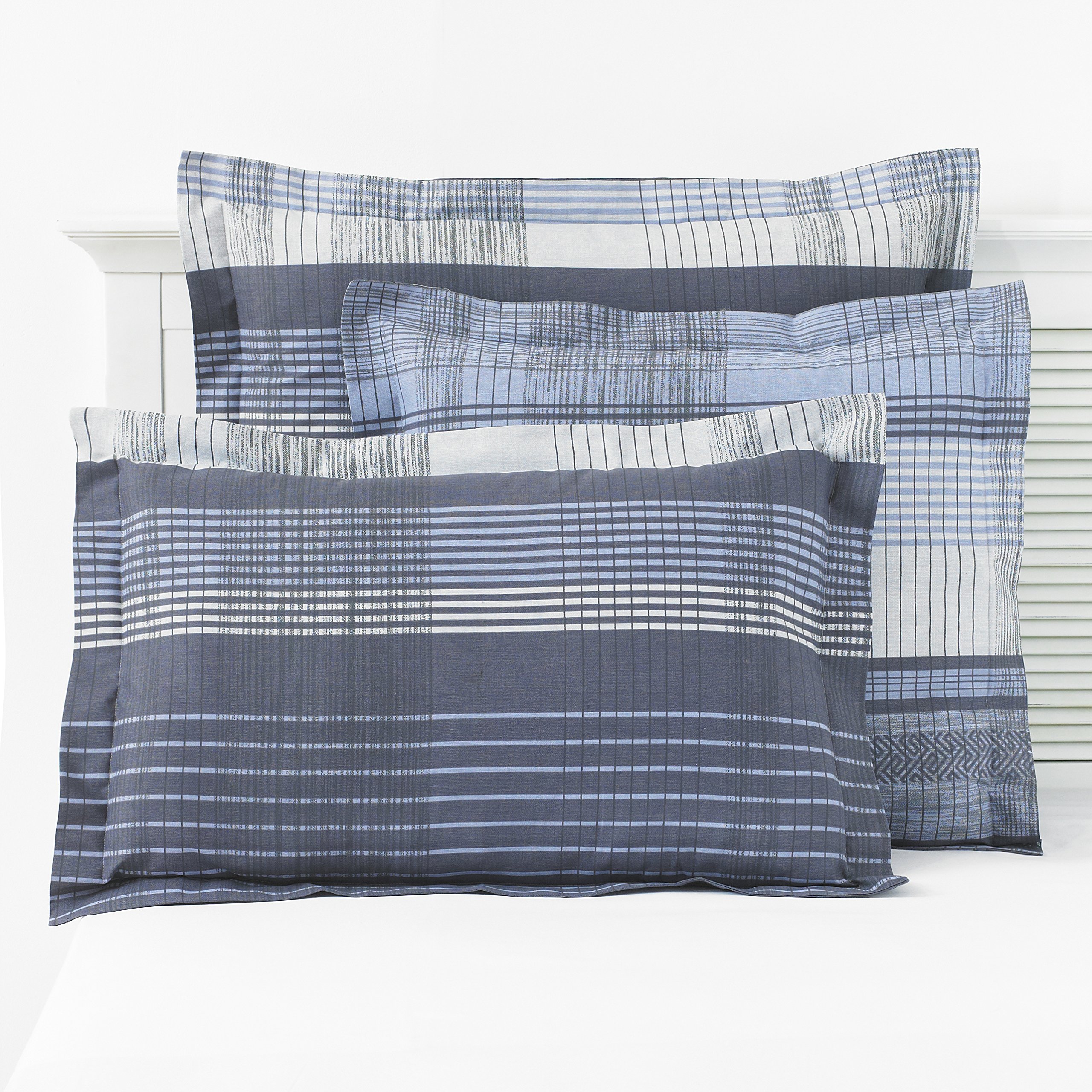 Malvern Easy Care Ploycotton Pillowcases, Continental 65 x 65cm, Charcoal