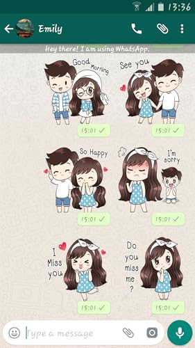 Cute Couple Packs For WhatsApp - WAStickerApp