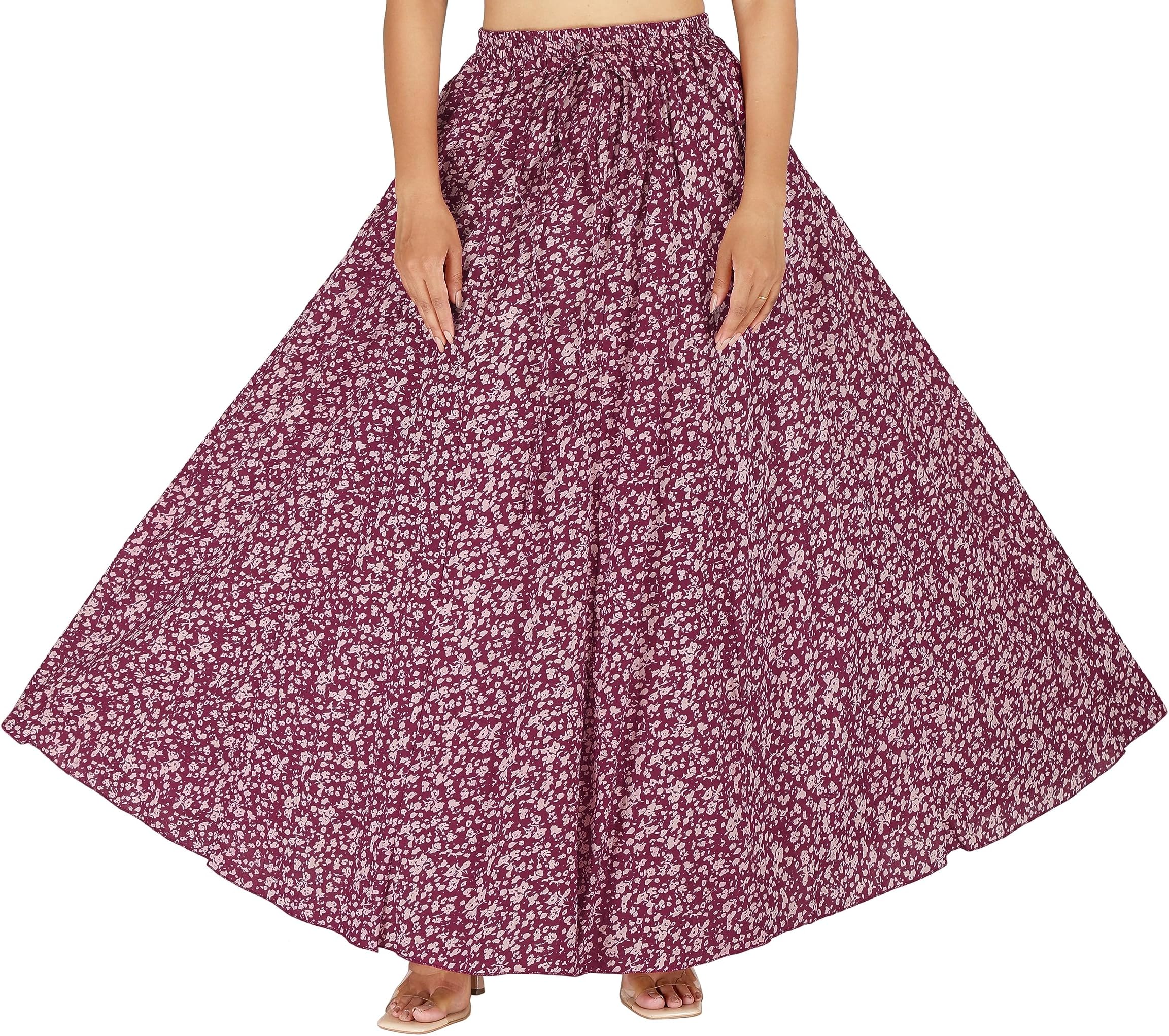 Sttoffa Printed Cotton Women Wear Long Skirt Length 40" inch