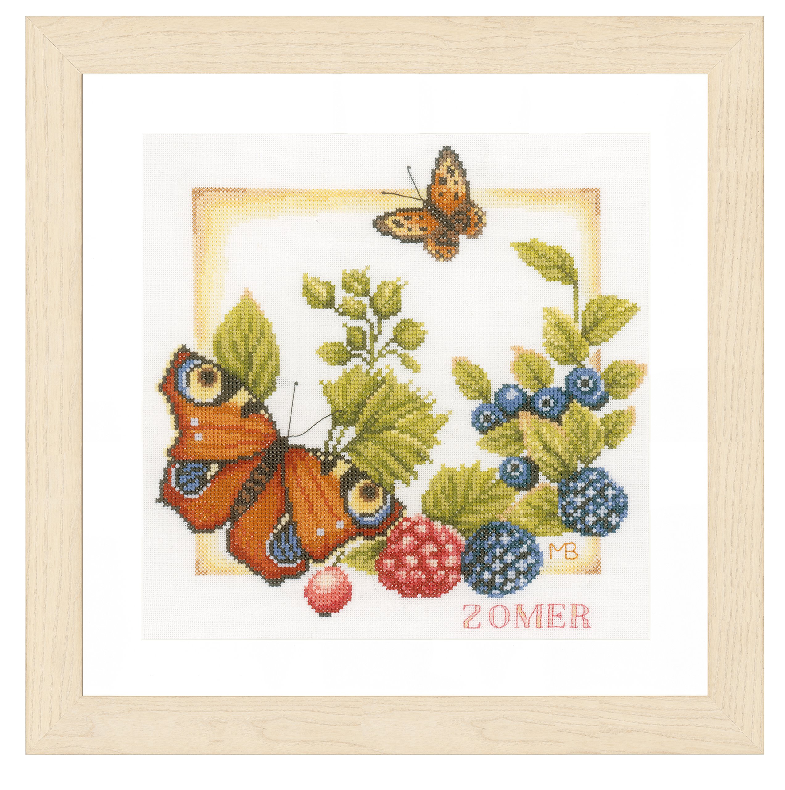 Lanarte cross stitch kit ""summer"" evenweave fabric, counted, DIY