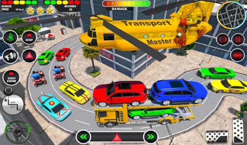 US Police Car Transport Truck: Police Vehicle Transporter Games. Police Car Driving Simulation Car R