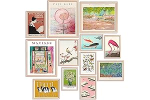 Agantree Art - Bohemian Eclectic Maximalist Scandinavian Art Prints Set