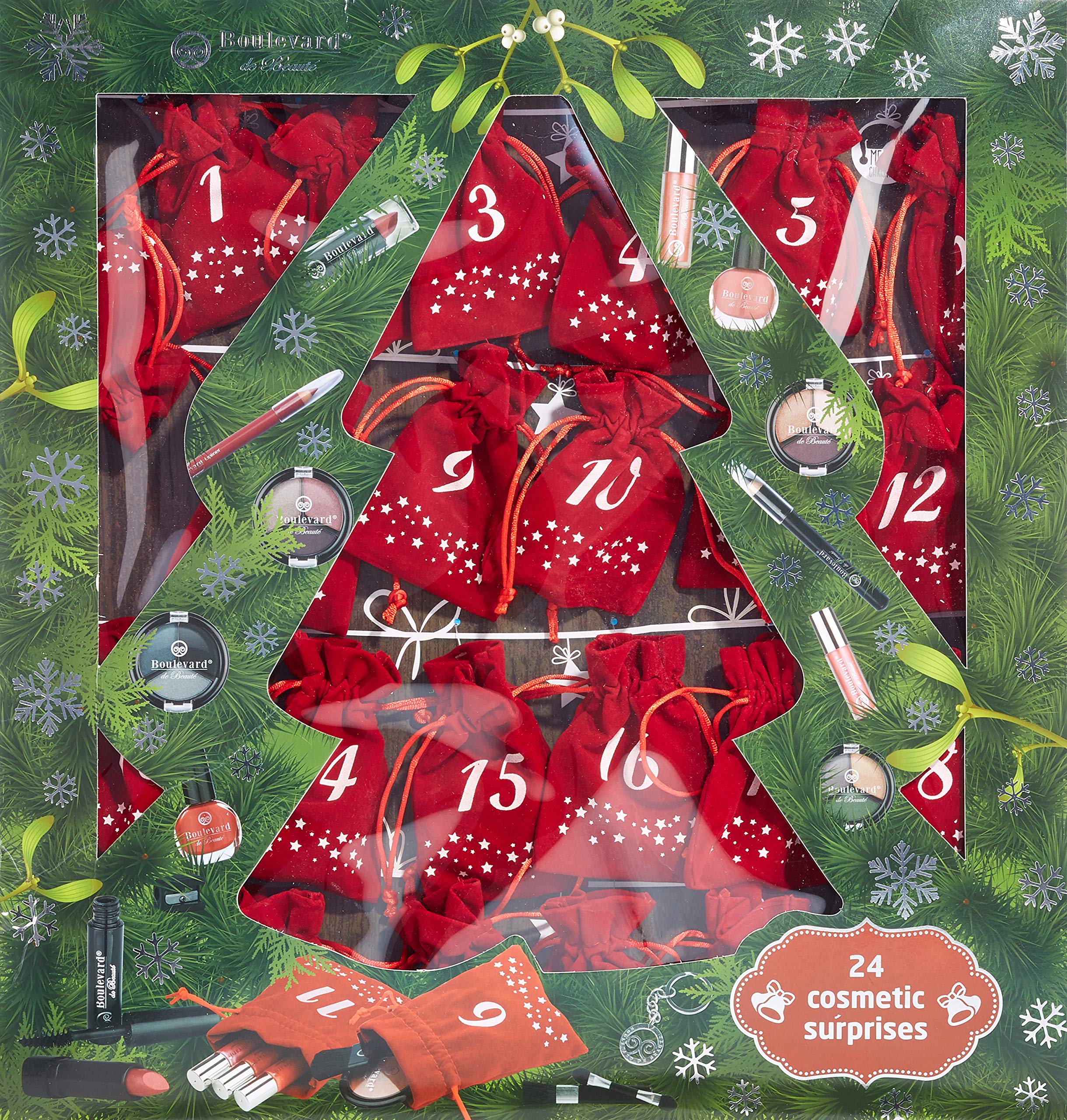 Cosmetic Advent Calendar - Beauty-Adventskalender mit 24 Makeup-Überraschungen für die Weihnachtszeit - von Boulevard de Beauté