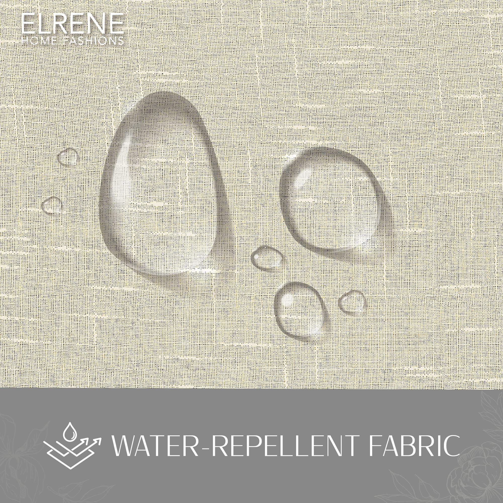 Elrene Home Fashions Carmen Sheer Extra-Wide Weatherproof Indoor/Outdoor Grommet Top Curtain Panel with Coordinating Tieback for Porch Pergola - Image 4