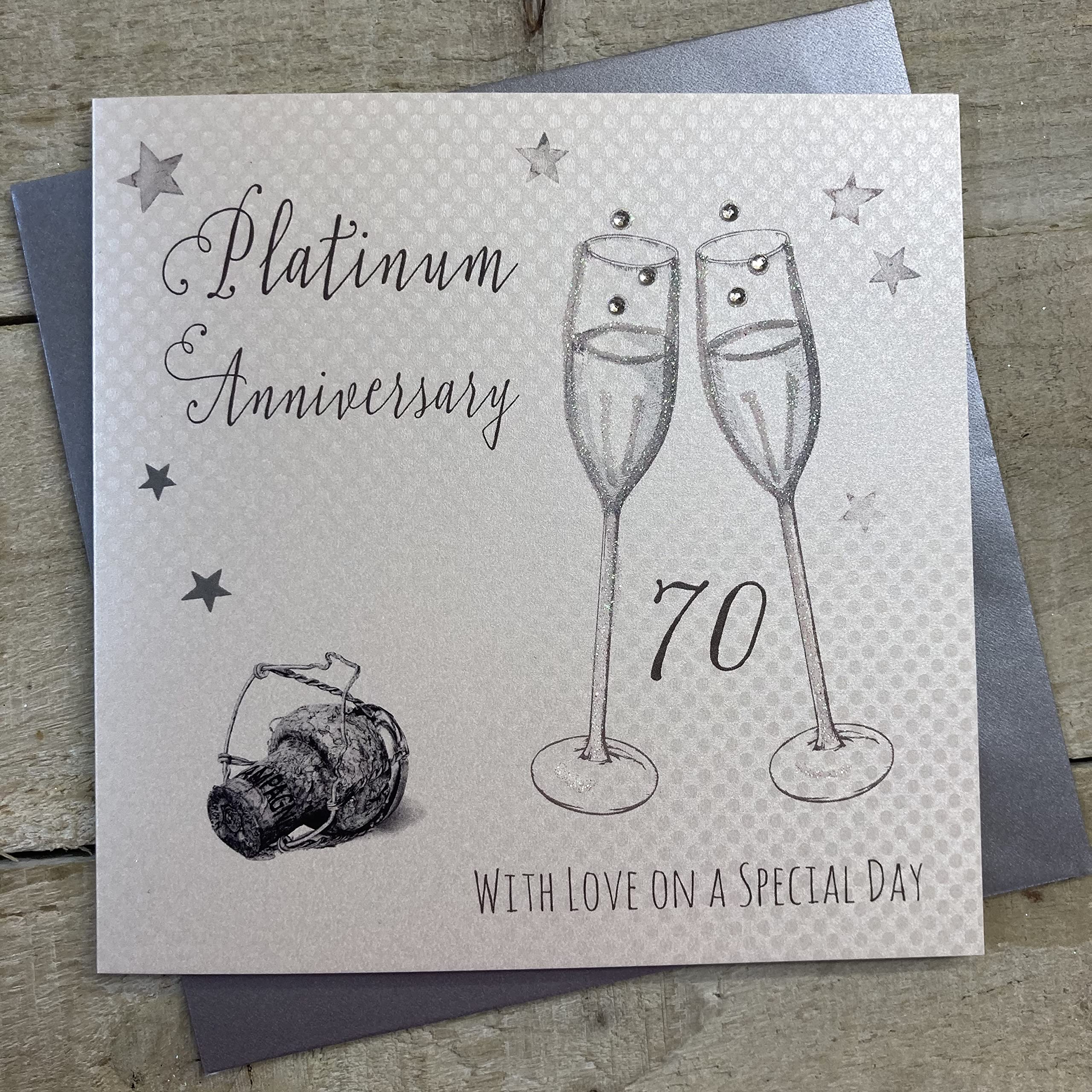 platinum anniversary card