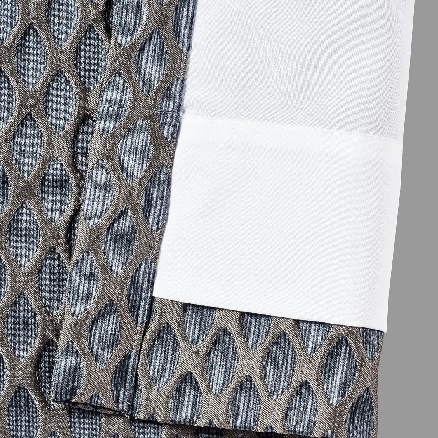 Five Queens Court Leah Window Straight Valance, Blue, 88X18.25