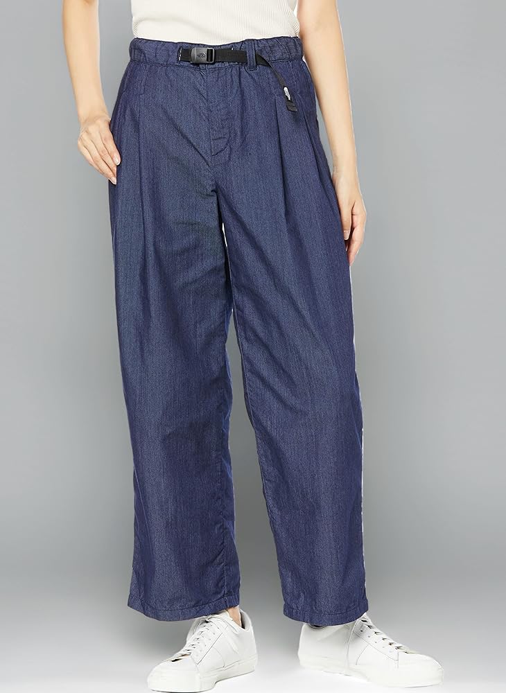 新品！ノースフェイス　ナイロンデニムパンツ　ネイビー　WM 新品！ノースフェイス ナイロンデニムパンツ ネイビー WM 新品