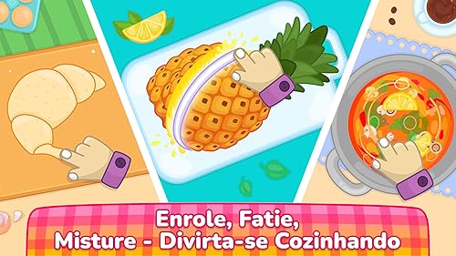 Jogos infantis de cozinha - Jogo educativo de fazer pizza para crianças 2-5 anos
