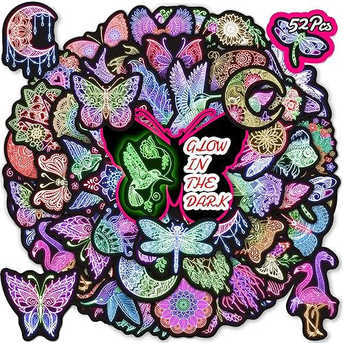 Miniatura 13 de 50 calcomanías estéticamente neón para botellas de agua Cyberpunk para adultos, coloridas calcomanías holográficas impermeables de vinilo para No