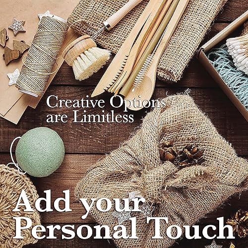 Miniatura 4 de Camino de mesa de arpillera, 12 x 108 pulgadas, paquete de 10 caminos de mesa de yute para exteriores para decoración rústica de granja, Acción de