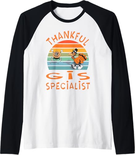 GIS Specialist Job Funny Thanksgiving Raglan Baseball Tee