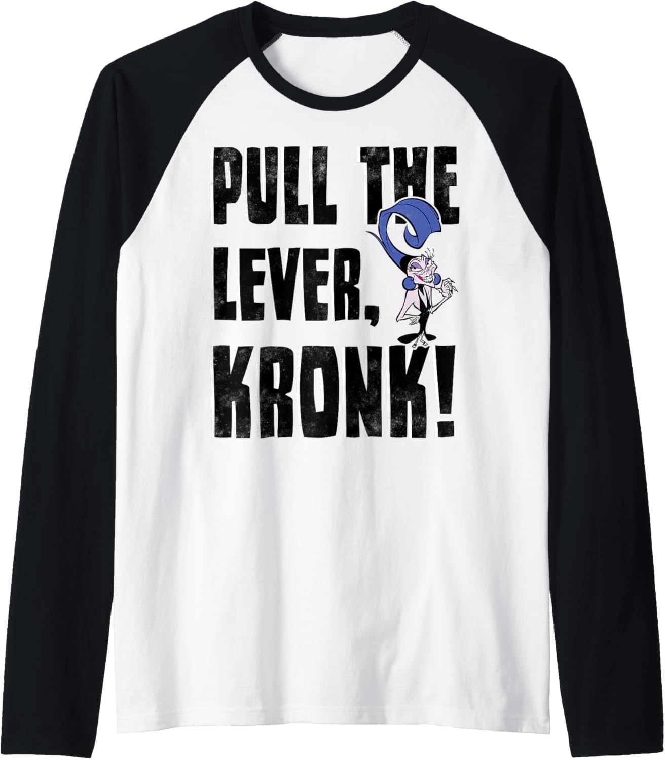Disney Emperor's New Groove Yzma Pull The Lever Camiseta Manga Raglan