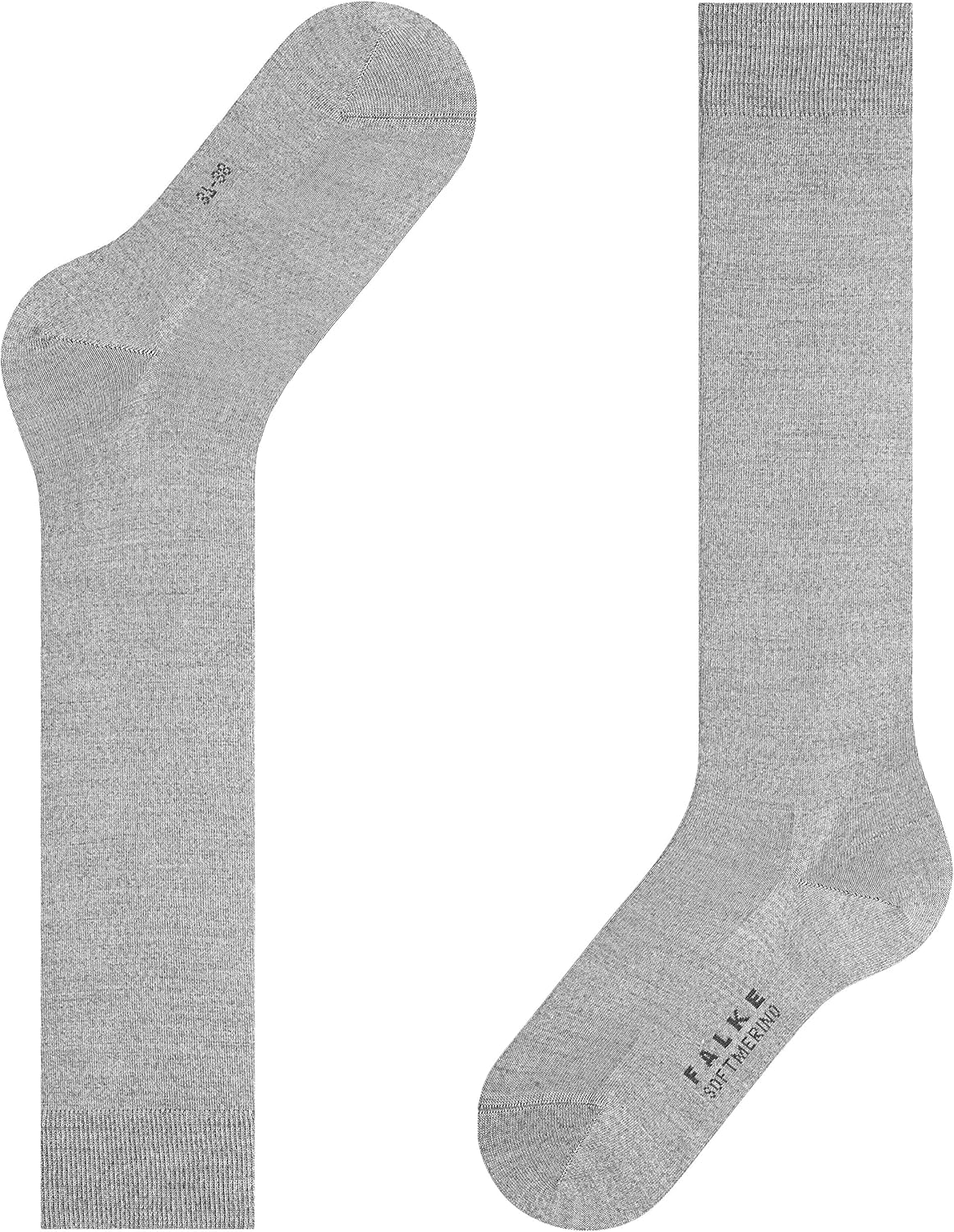 FALKE Women's Softmerino Knee-High Socks, Merino Wool Cotton, 1 Pair