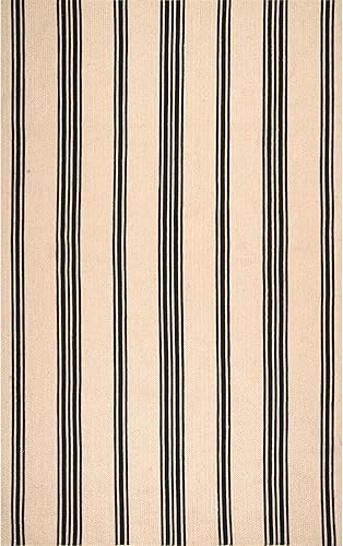 Miniatura 2 de nuLOOM Alfombra Brenna trenzada a mano, 5x8, natural