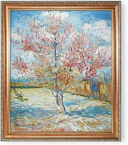 Miniatura 1034 de A&T ARTWORK The Starry Night de Vincent Van Gogh. Tamaño del marco: 36 x 30 pulgadas, tamaño de la imagen: 30 x 24 pulgadas, reproducciones clásicas