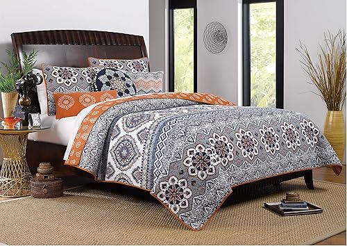 Vista 28 de Conjuntos de edredones con diseño de mariposas Greenland Home, Algodón, Multicolor, King Mariposas,Colorado Lodge,Katy,Felicidad,Medina