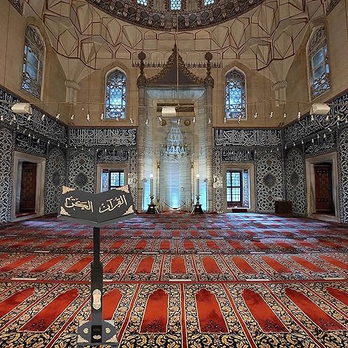 Miniatura 12 de Tubibu Height Adjustable Prayer Quran Holder Stand Ramadan Gift Rihal Rehal Wooden Carved Gift