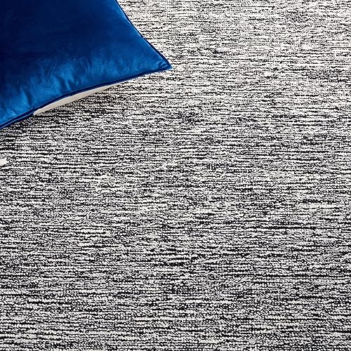 Miniatura 6 de Safavieh Abstract Collection - Alfombra decorativa, 3 x 5 pies, color negro y marfil, lana hecha a mano, ideal para zonas de alto tráfico en