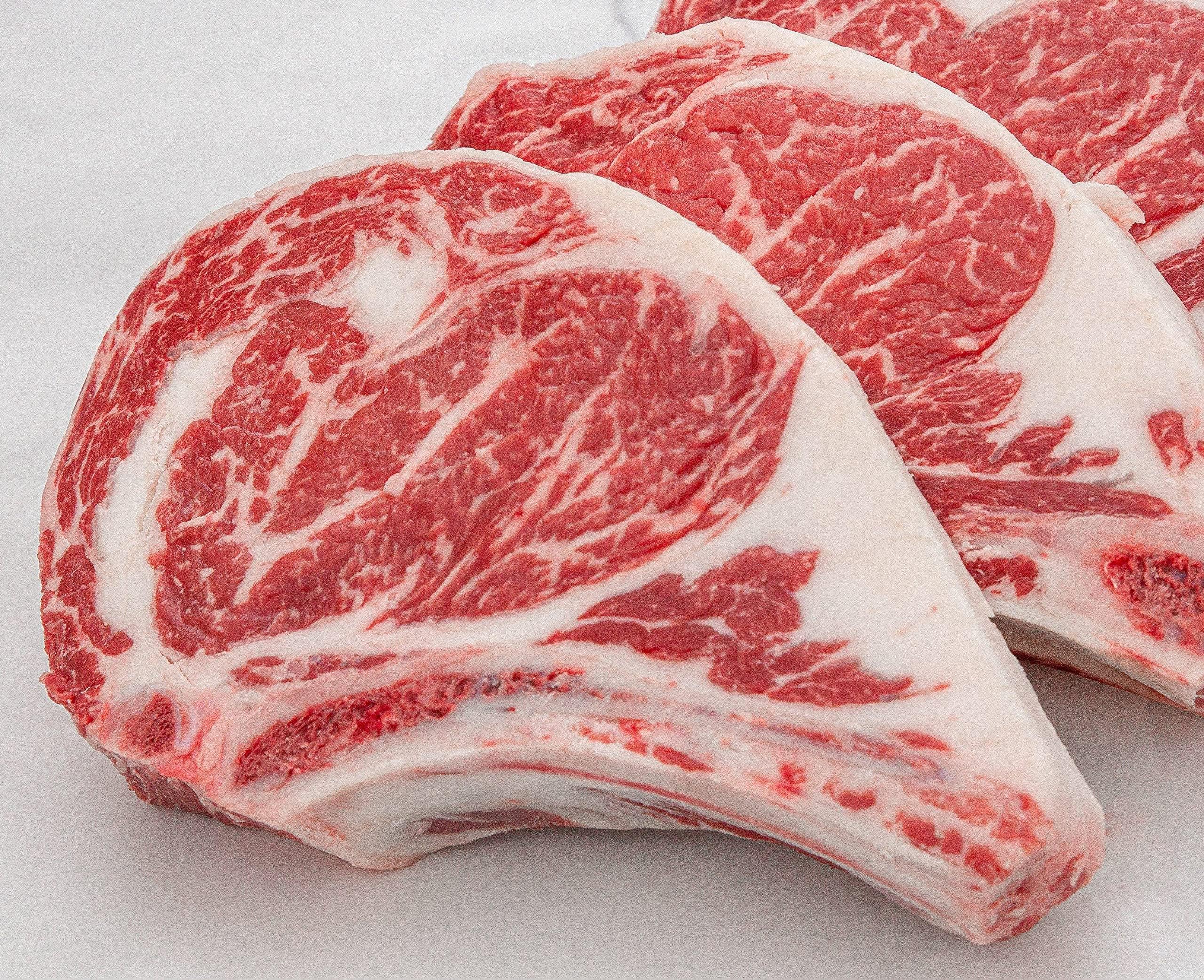 Rib-Eye Steak, "DRY AGED"| Bone-In, USDA Black Angus| 16 OZ. | 8 EACH | 8 lbs | Rib-Eye Center-cut Steak | All Fresh Seafood