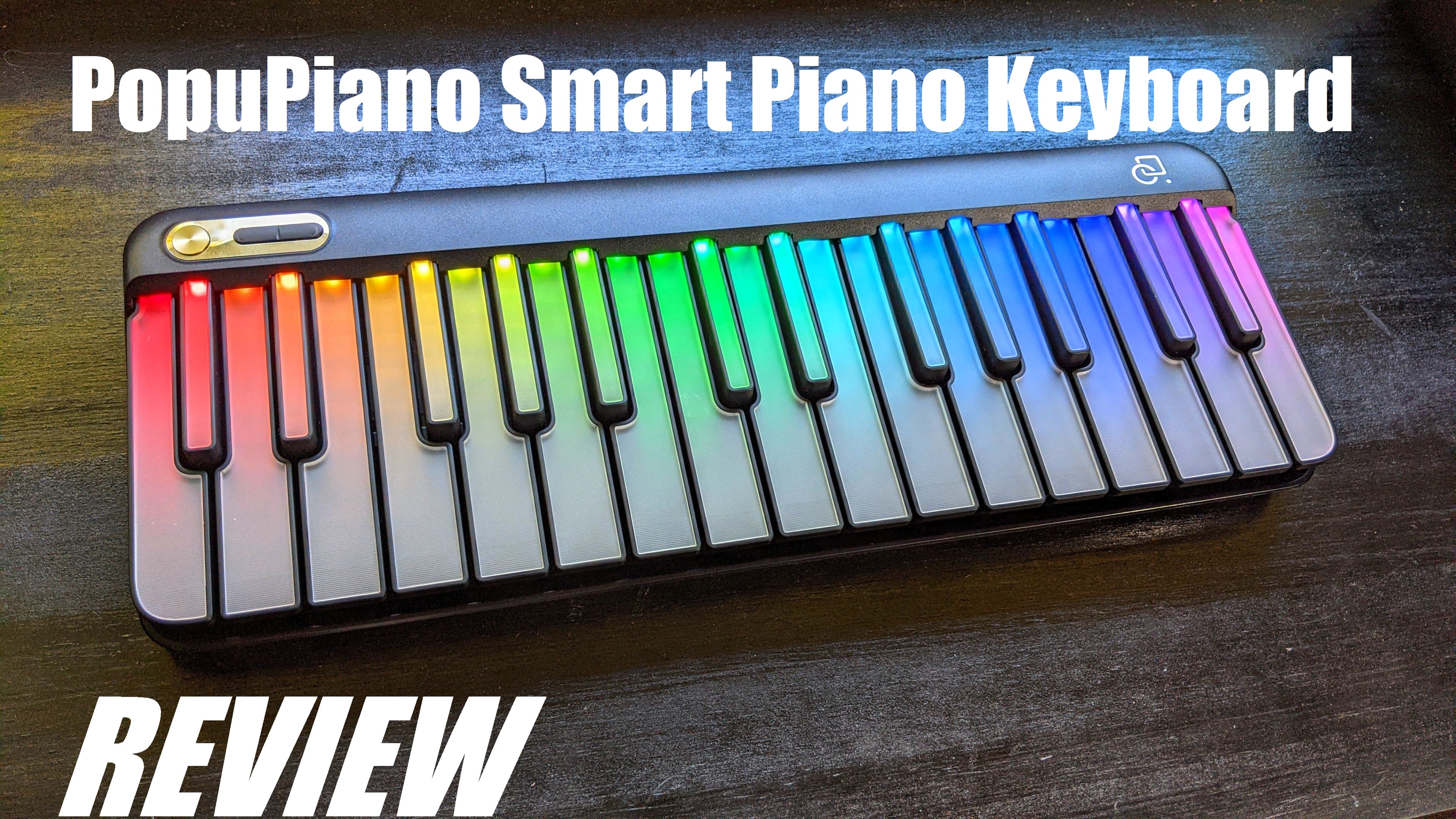 Watch REVIEW&colon; PopuPiano Smart Portable Piano Keyboard & MIDI