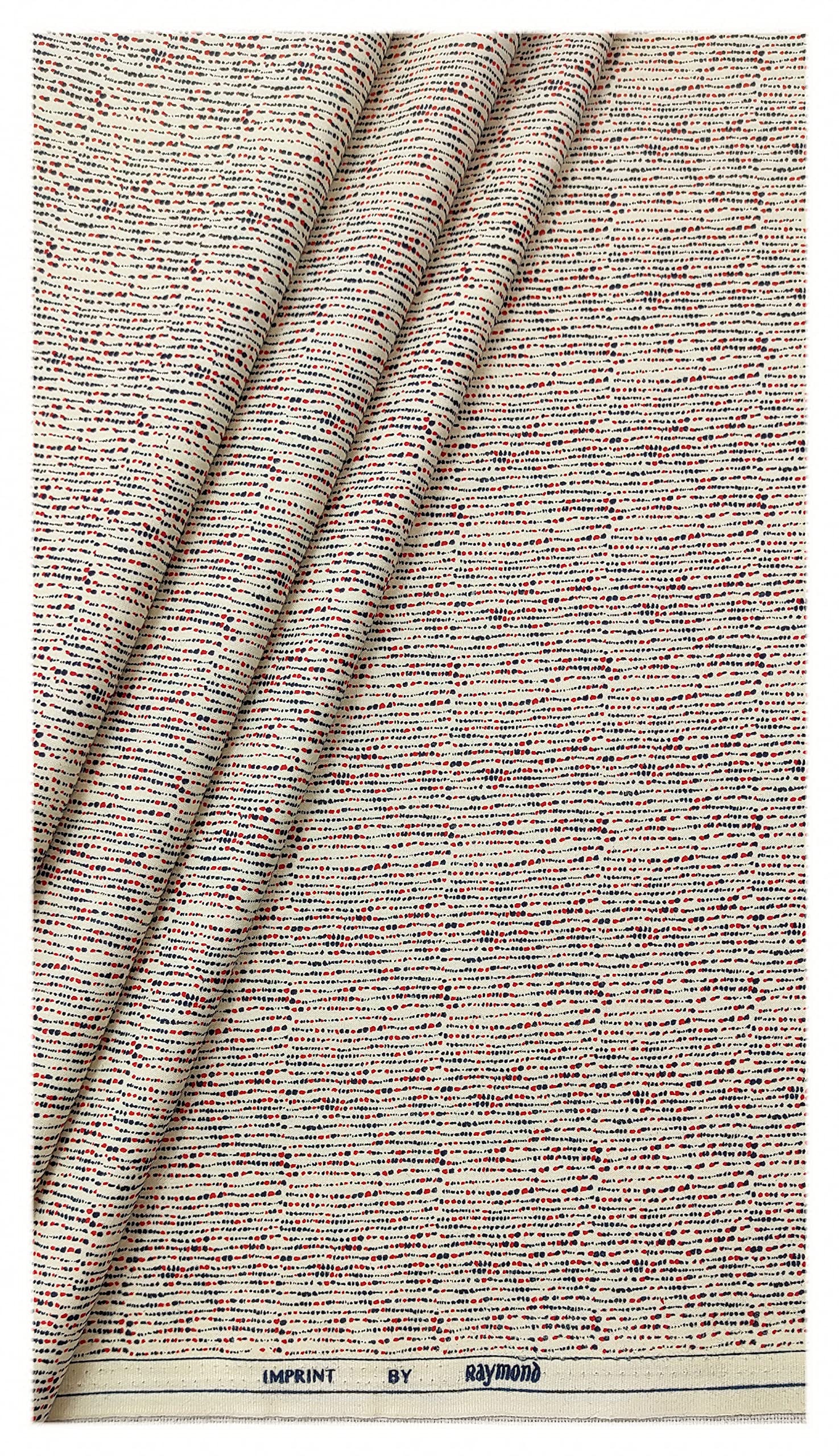 RaymondBroken Multi Stripe Print Cotton Shirting Fabric (Cut-1.70 Mtr)