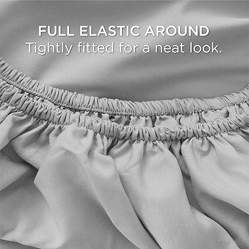 Miniatura 6 de Bedsure Sábanas de tamaño King  Sábanas suaves para cama de tamaño King, 4 piezas de hotel de lujo gris King, juego de sábanas de microfibra