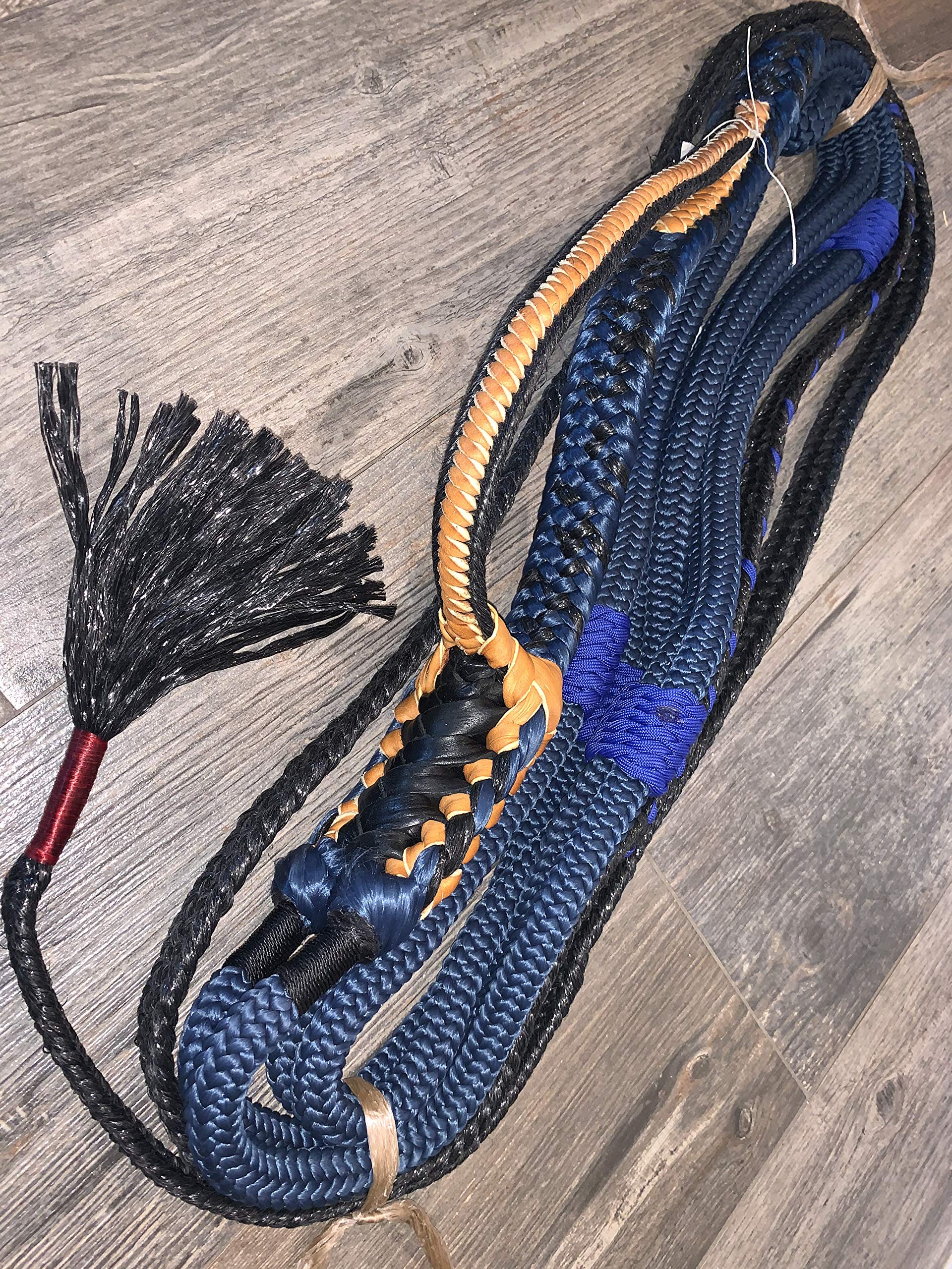 EPT Bull Ropes Navy Blue Nylon on Black Poly Pro 9x7 Right Hand 3/4