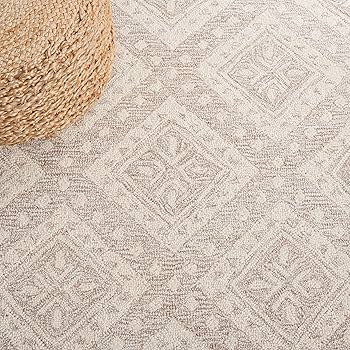 SAFAVIEH Tappeto Collezione Micro-Loop, 2,4 M X 3,4 M, Lana Fatta A Mano, Motivi A Traliccio, Adatto Ad Alto Traffico, Soggiorno E Camera Da Letto