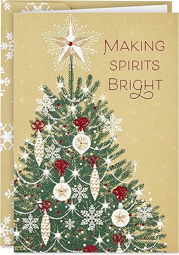 Hallmark Tarjetas de Navidad en caja, haciendo que los espíritus brillen (16 tarjetas y sobres)