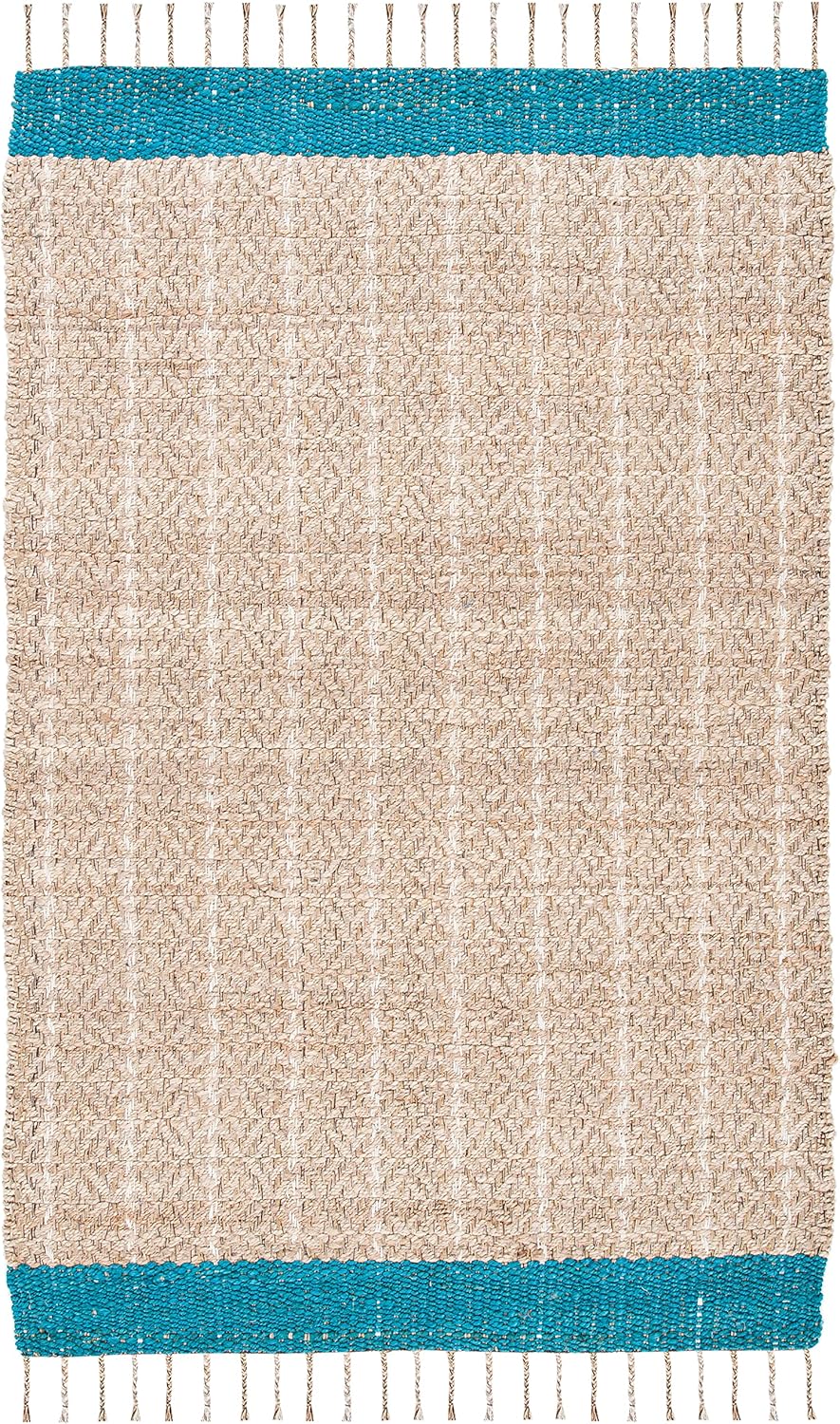 Ivory Cotton Flatweave Handmade Reversible Rug 5' x 8'