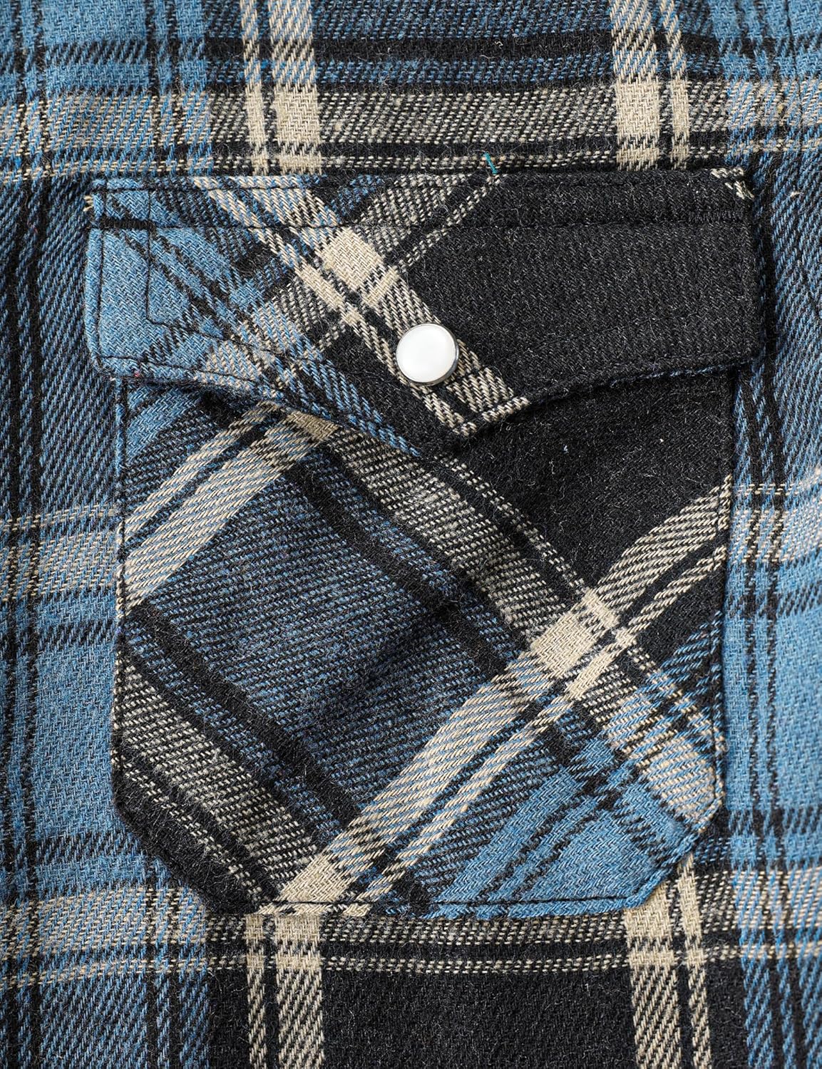 JOGAL Boys Western Shirt Long Sleeve Pearl Snap Plaid Shirts Lightweight Flannel Shirts for Kids 6-14 Years - Image 4