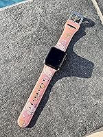 Vista 35 de Correa de silicona para Apple Watch de Hello Kitty para 38/40/1.614 in para Series 7/6/5/4/3/2/1/SE