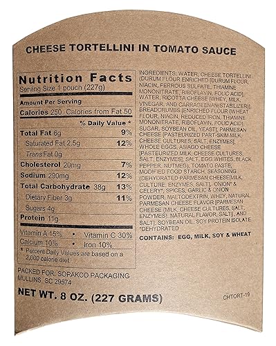 Miniatura 2 de 2015 Sopakco Sure-Pak MRE Sabor Variedad (Cheese Tortellini) por Sure Pak