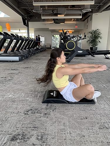 Miniatura 8 de Tapete para abdominales y ejercicios Athlos Fitness con protector para espalda baja, buen ejercicio para abdominales para un rango completo de