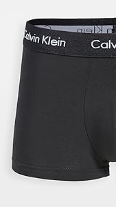Calvin Klein Men's Cotton Stretch 3-Pack Low Rise Trunks