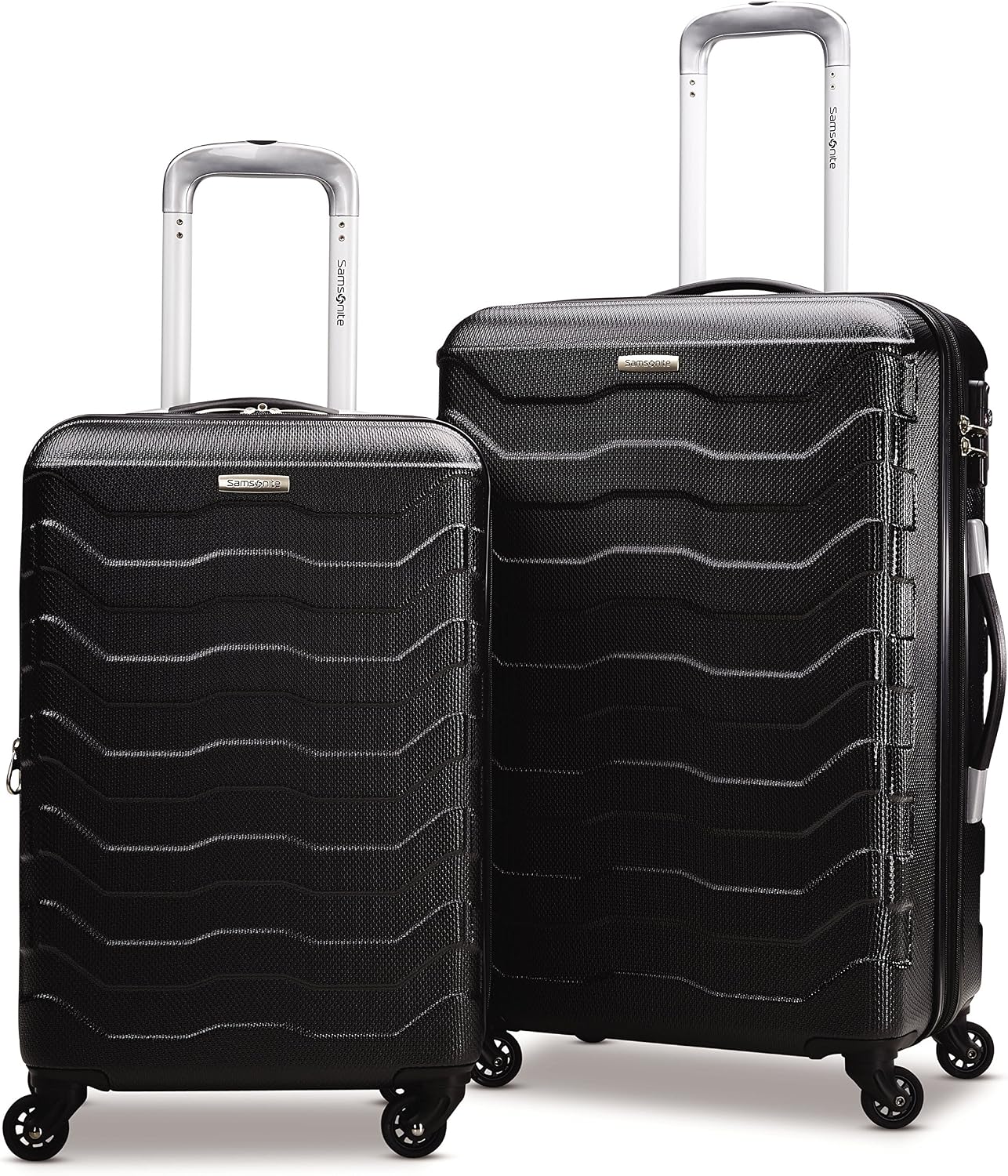 Samsonite Tread Lite Hardside Luggage, Black, 2-Piece Set (20/24)
