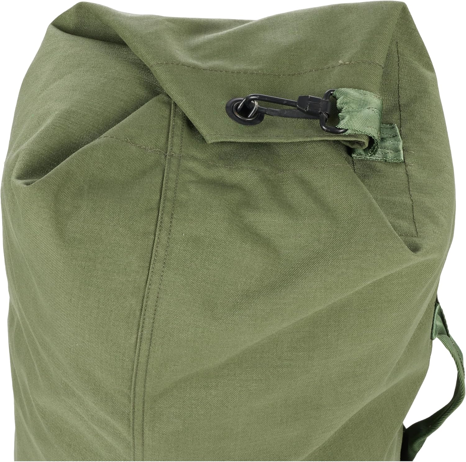 Military Outdoor Clothing Previously Issued Government Olive Drab Cordura 2 Strap Duffle Bag - Image 5