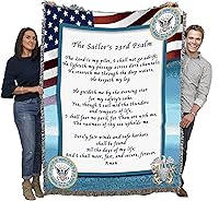 Vista 13 de Pure Country Weavers PCW - Manta fuerte de la Marina de los Estados Unidos, manta militar de regalo, tejida de algodón, fabricada en los Estados