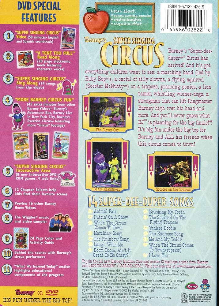 (未使用･未開封品)Barney - Barney&#39;s Super Singing Circus [DVD] [Import] Barney's Super Singing Circus DVD 2000 CHILDREN'S FAMILY