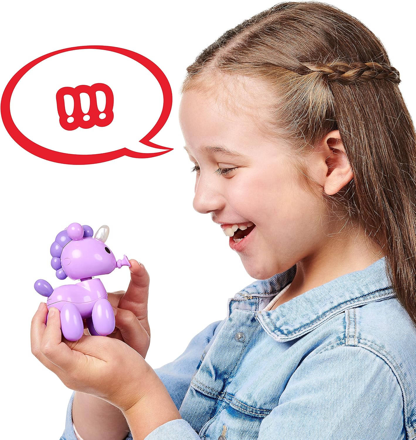 Squeakee Minis Sugapops The Unicorn |Interactive Toy Pet with Chat Back, Multicolor (12317)