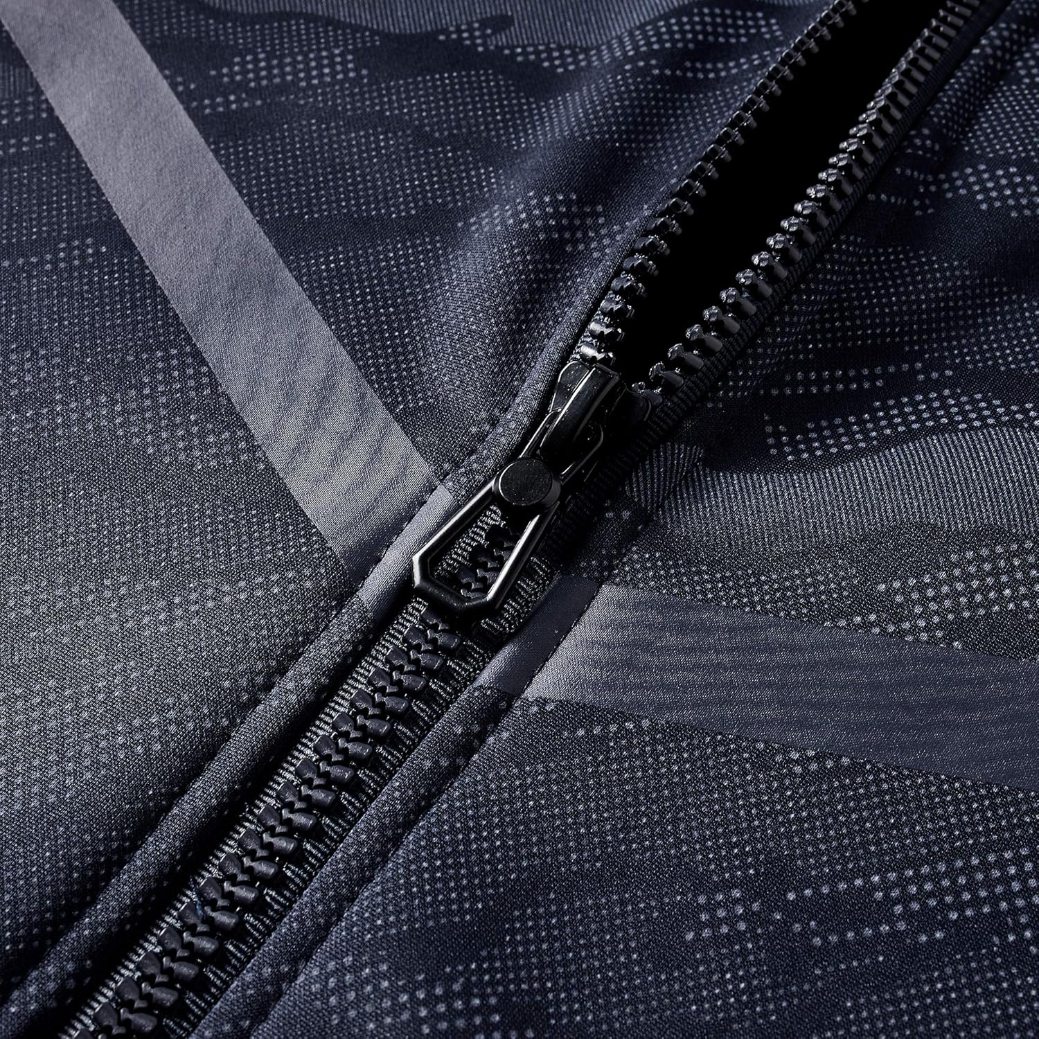 Men's Color Block Hoodie-Full Zip Ultimate Heavyweight Fleece Hoodie-Camo zip up hoodie With Kanga Pocket - Image 4