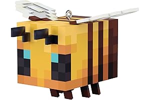 Enchanting Minecraft Bee Christmas Ornament