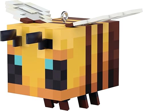 Hallmark Keepsake Adorno de Navidad 2023, abeja de Minecraft, regalos para jugadores