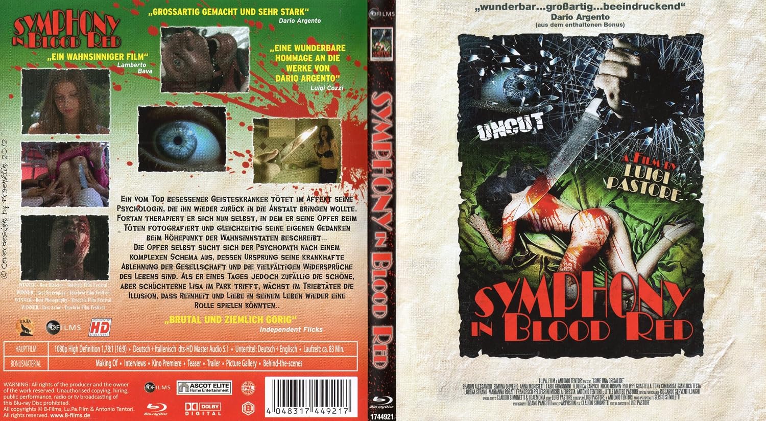 Symphony in Blood Red (2010) ( Come una crisalide ) [ Blu-Ray, Reg.A/B/C Import - Germany ]