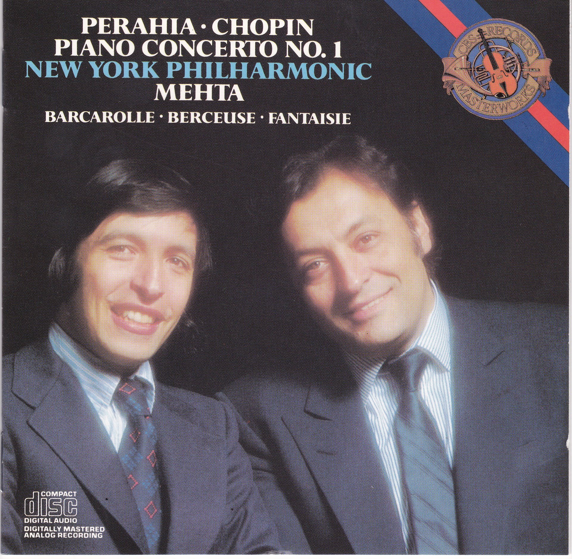 Perahia - Chopin Piano Concerto No. 1 - New York Philharmonic - Mehta [Audio CD]